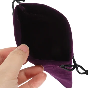 2 бр Мека кадифена джоба на съвсем малък, кутия за тестета Таро, чанти, държач за карти, калъф за съхранение на фланелевых карти