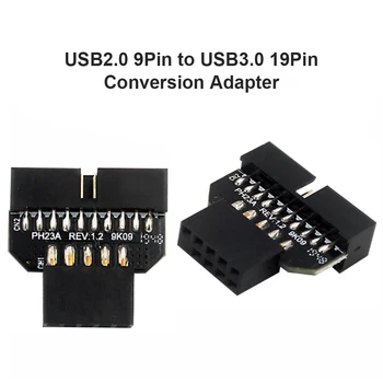 20-пинов адаптер USB 3.0 USB 2.0 с 9-пинов конектор 