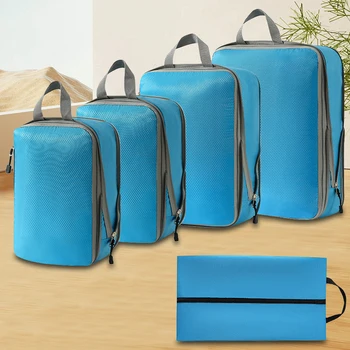 5 Комплекта чанти-организаторите за куфари Разширяване на организаторите за опаковане с чанта за обувки, Чанти-организаторите за багаж за ръчен багаж