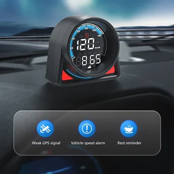 Авто Hud дисплей, универсален бордови уред, алтиметър, 2,4-инчов екран, който се захранва от USB 5-24 за автоматично безопасно шофиране