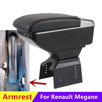 Кутия за подлакътник на Renault Megane Кутия за автомобилния подлакътник Renault Megane централна кутия за съхранение на Дооснащение салон авто аксесоари USB