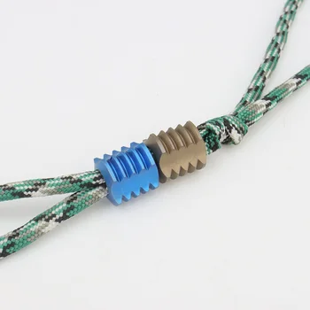 Многоцветен кабел от мъниста от титанова сплав, EDC Окачване от паракорда от мъниста