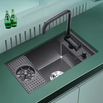 Нано черна скрита миене на чаши, мивка, бар, кафене, търговски автоматична високо налягане