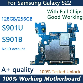 Напълно Протестированная дънна Платка За Samsung Galaxy S22 G991B G991U такса Отключена С Пълен Набор от Чипове на дънната Платка Android OS Logic PLATE