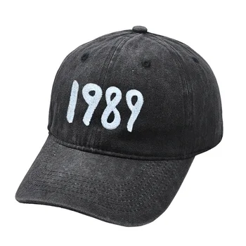 Нова бейзболна шапка на Тейлър Суифт с бродерия от 1989 г., шапка за татко, ретро памучен шапка унисекс, подаръци от феновете