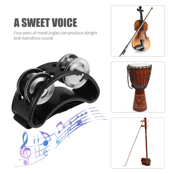 2 бр Крак камбанка Творчески свирки, музикални Ударни инструменти барабан Аксесоар Пластмасов образователна играчка