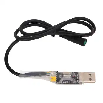 USB кабел за програмиране электровелосипеда Пластмасов 5-пинов USB2.0, за да се свържете среднеприводного на двигателя Кабел за програмиране на двигателя BBS01