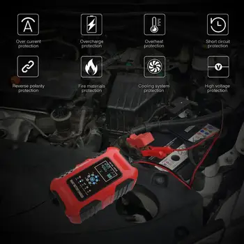 Интелигентен огнеупорна ABS, няколко режима на зареждане, защита от високо напрежение на зарядното устройство, устройство за обслужване на батерията в колата