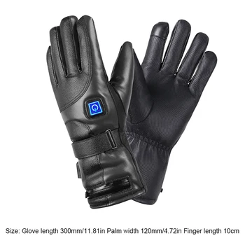 Непромокаеми зимни ръкавици с електрически люк, 3 нива на температурата, термична ръкавици със сензорен екран, топло за ръце на открито, джет, Ски, колоездене